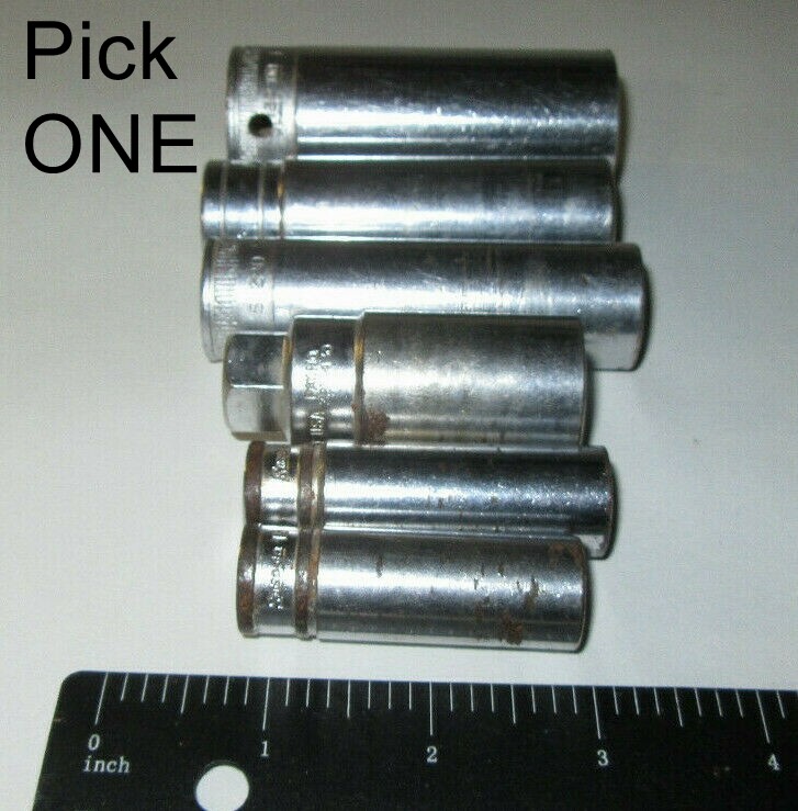 You Pick ONE Snap On Deep socket 1/2-3/8″ Drive 1-1/2″, 3/4″, 11/16″ or 13/16″
