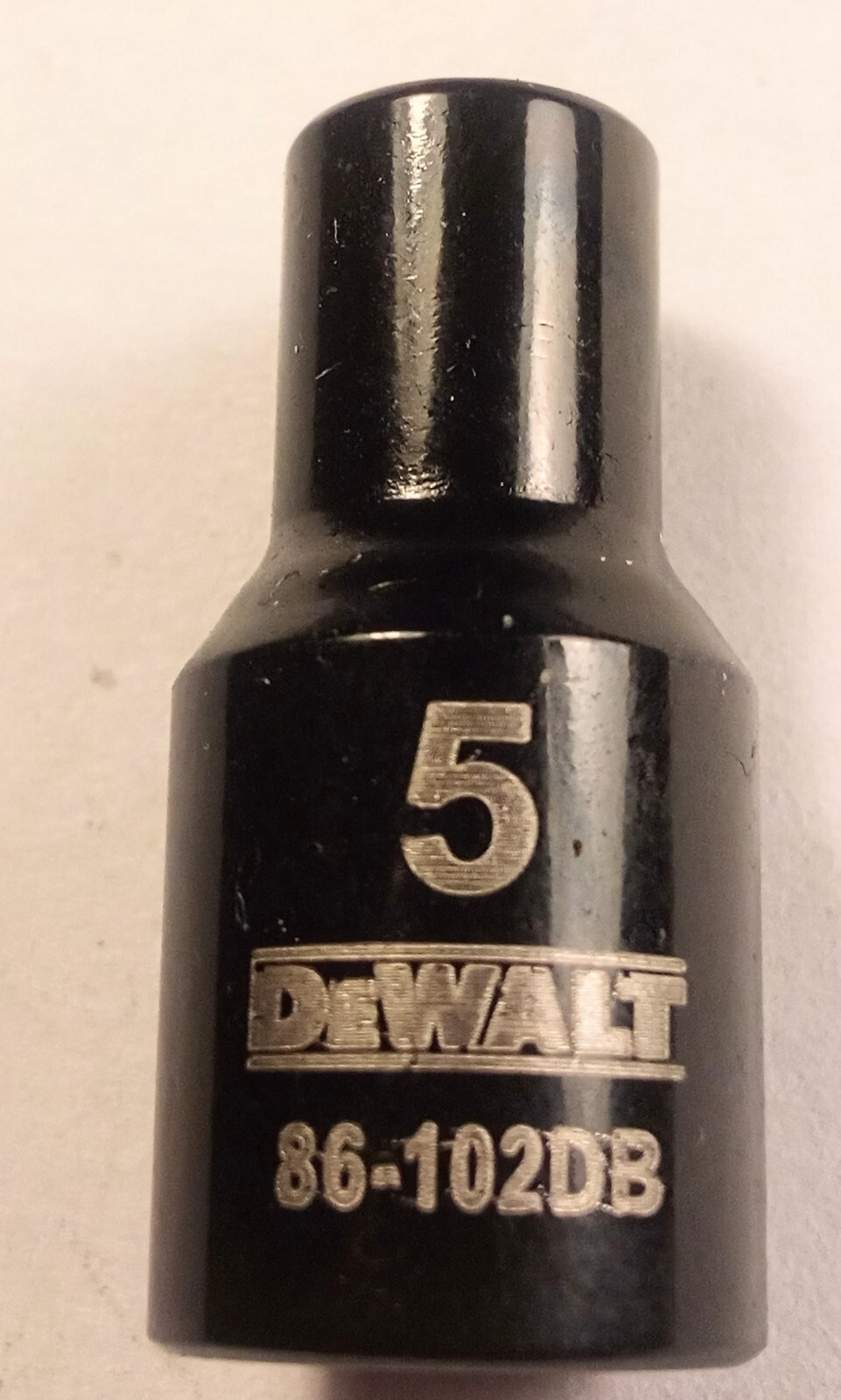 DeWalt 5mm x 1/4″ Dr Black Chrome Socket – 86-102DB – 6 Pt Free USA Shipping