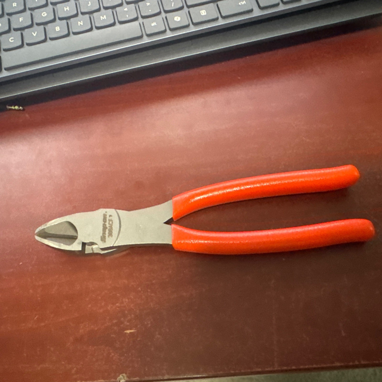 Snap-on Tools USA NEW ORANGE Grip 8″ High Leverage Diagonal Cutter Plier 388ACFO