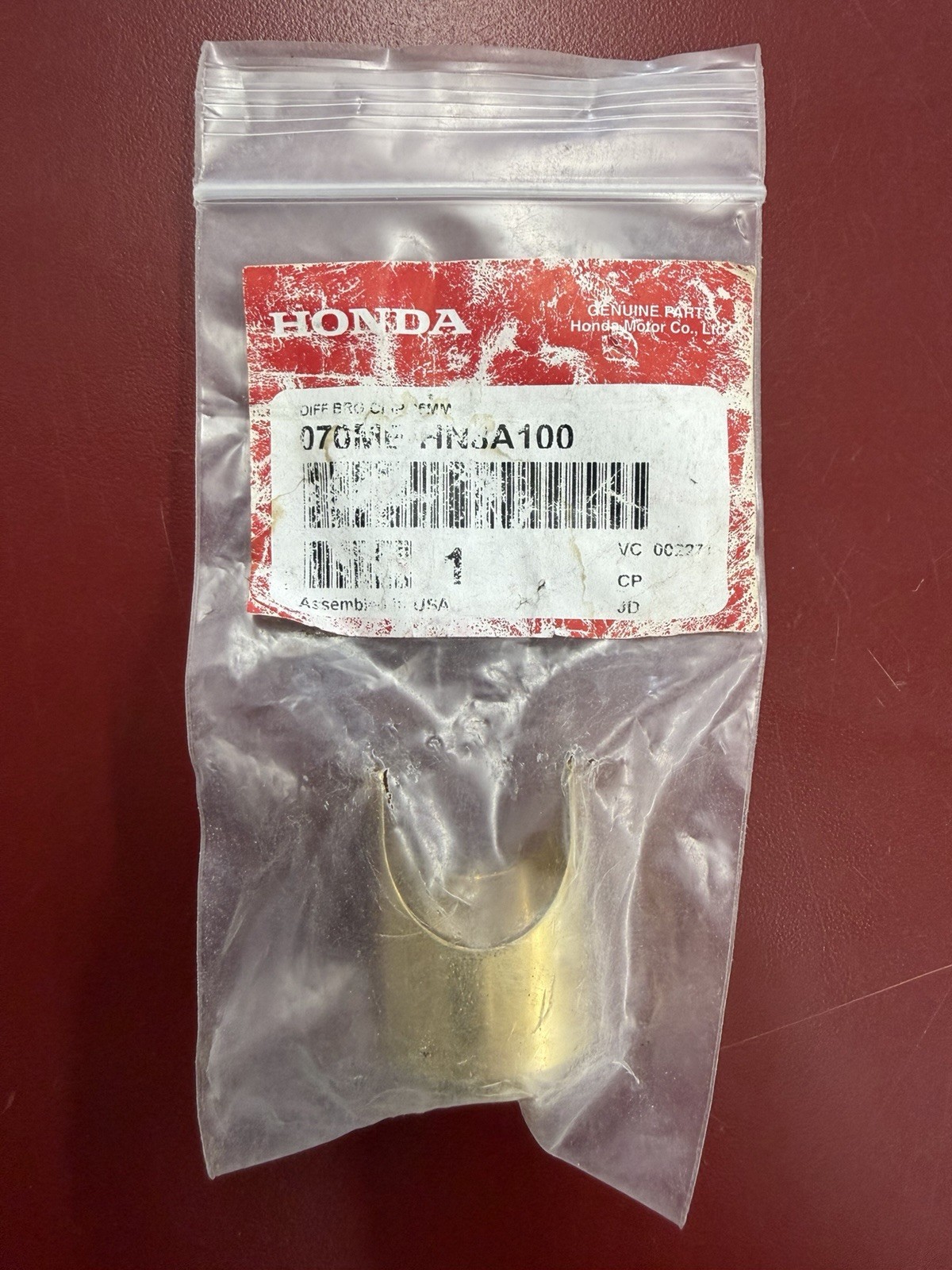 New Honda Motor Sports P/N 070ME-HN8A100 25 MM Differential Bearing Clip B456