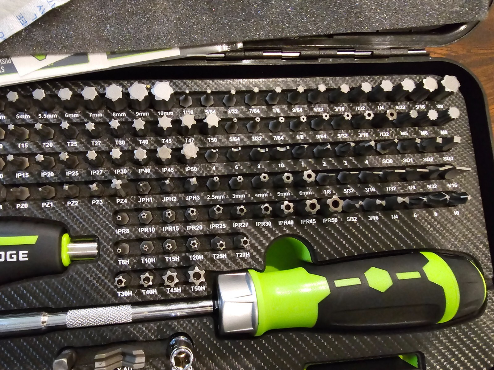 NEW GripEdge Tools MBS132 132-PC R.P.T. Master Multi-Bit Set Rounding Prevention