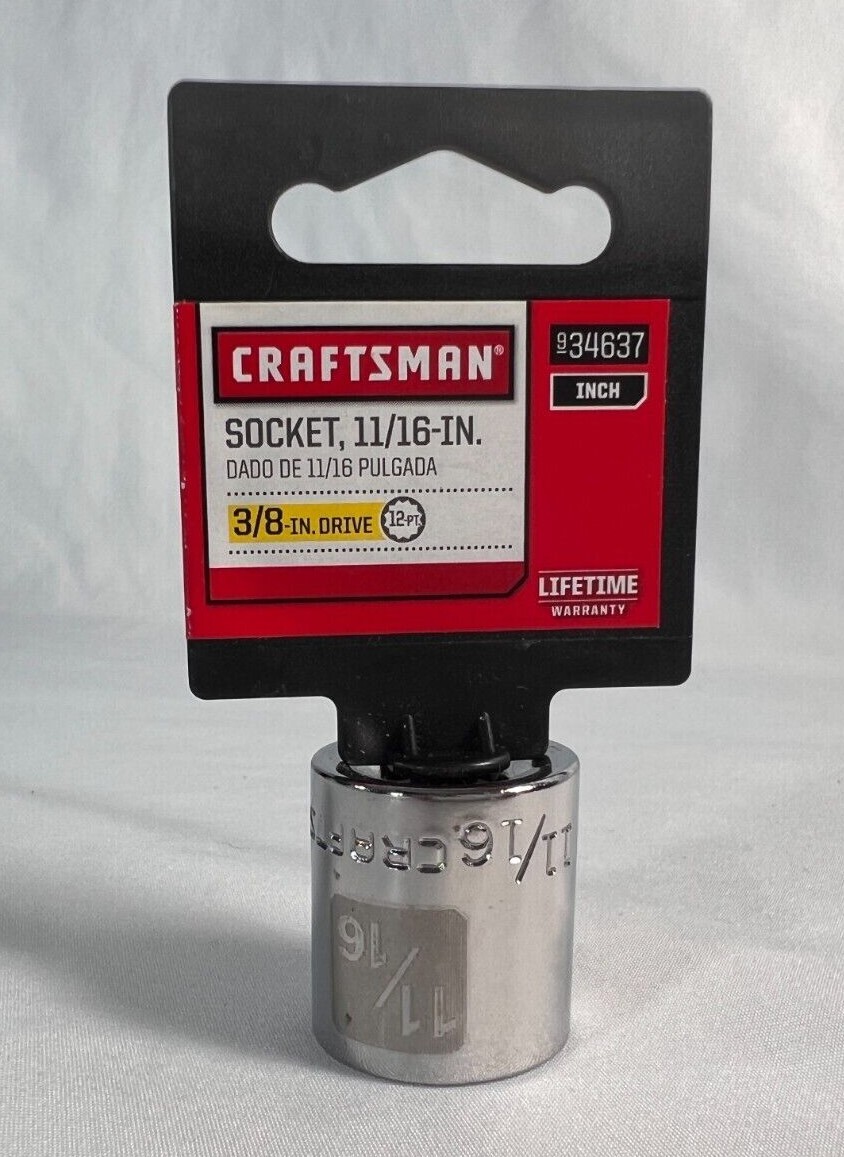 NEW Craftsman Socket 3/8 & 1/2″ Drives 6 &12 pt Choose Size Metric / SAE