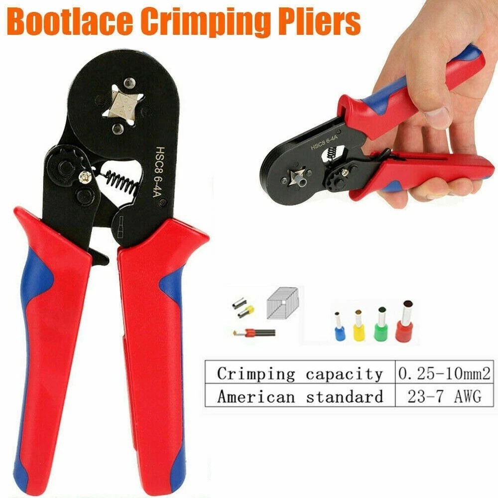 Ferrule Crimping Tool Kit Self-adjustable 1200pc Terminal Wire Crimper Pliers