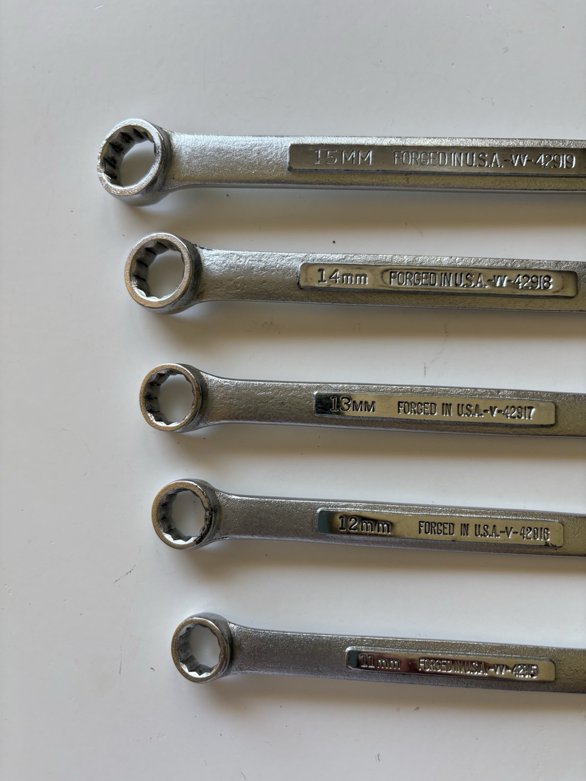 Craftsman Metric Combination Wrenches USA 12pt, 11mm 12mm 13mm 14mm 15mm vv