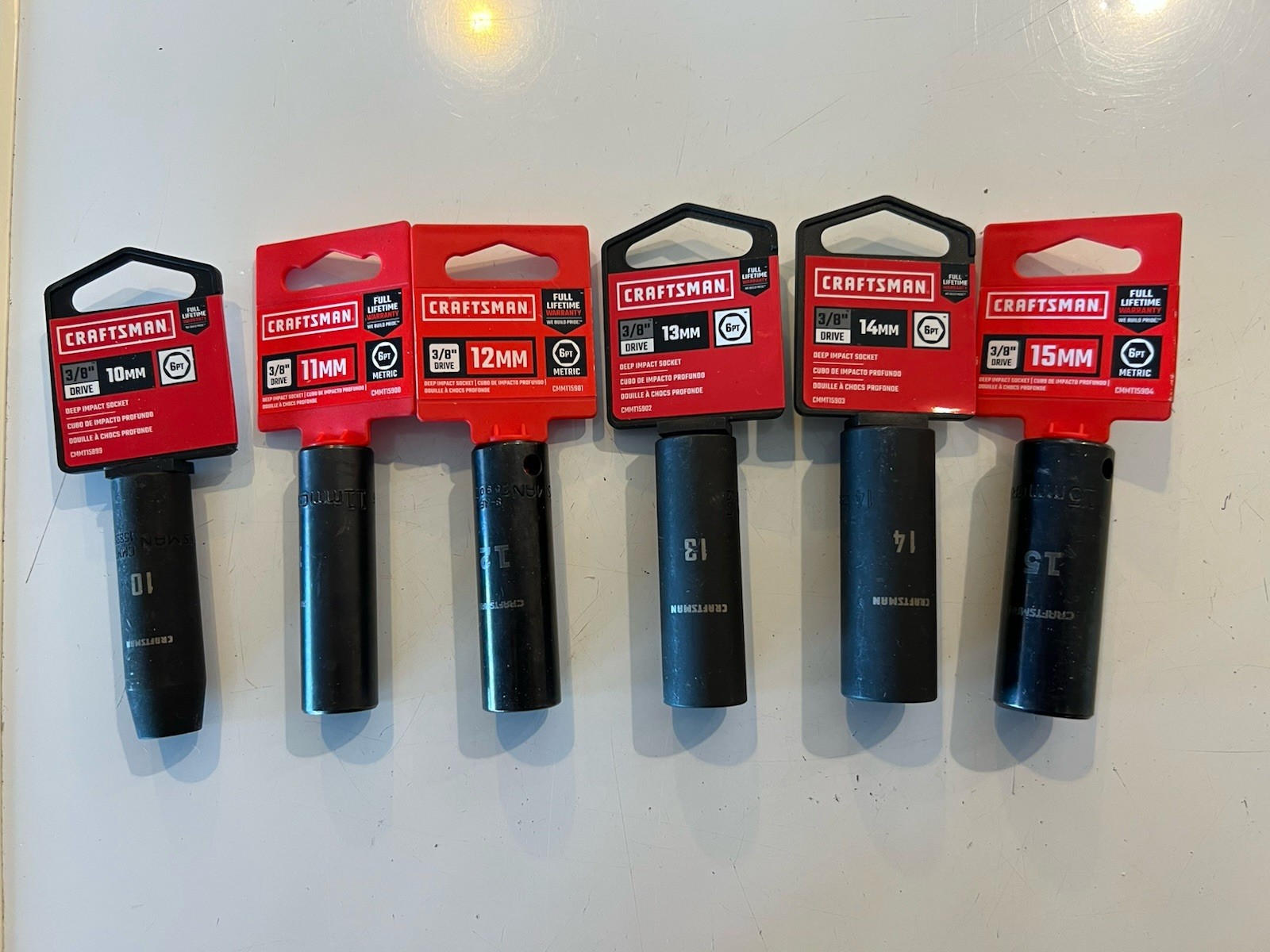 Craftsman 6-pc. Deep Impact 6-Point Socket NEW 10/11/12/13/14/15mm