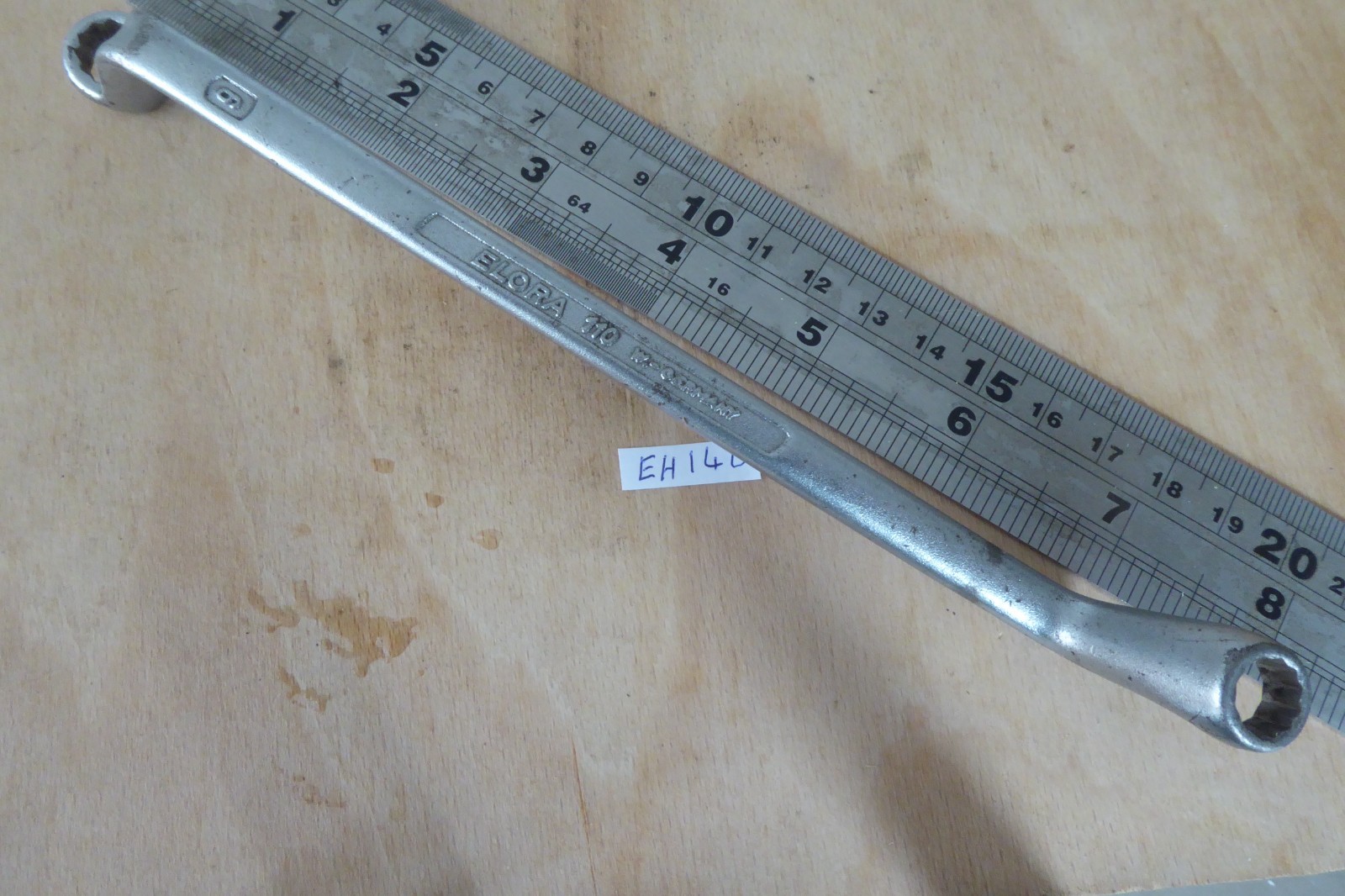 ELORA 110 8 X 9mm cranked ring spanner made in West Germany