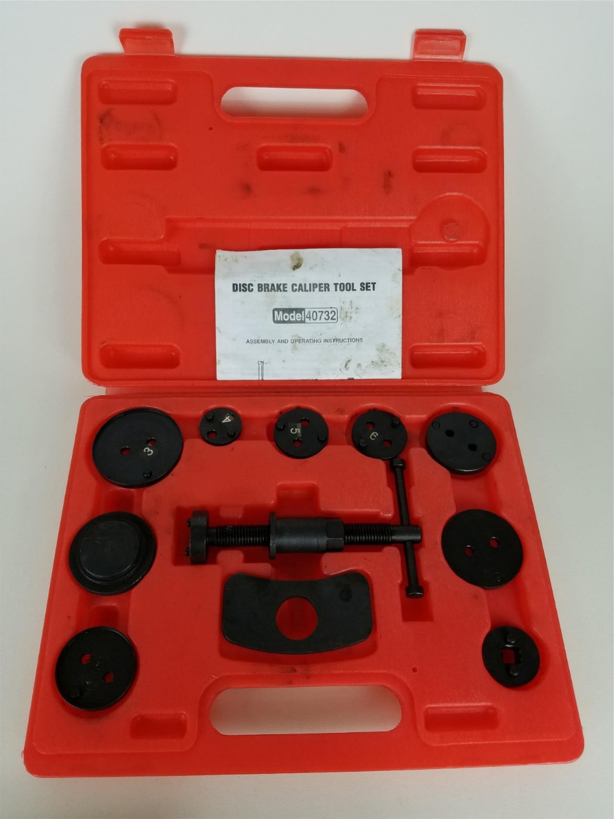 Caliper Tool Set for Disc Brakes 11 piece Item# 40732