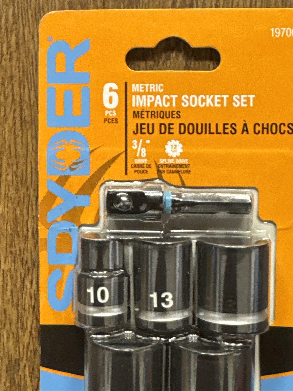 Spyder 6 -Piece Metric 3/8-in Drive Set 6-point/12-point/Spline/Star/Square Impa