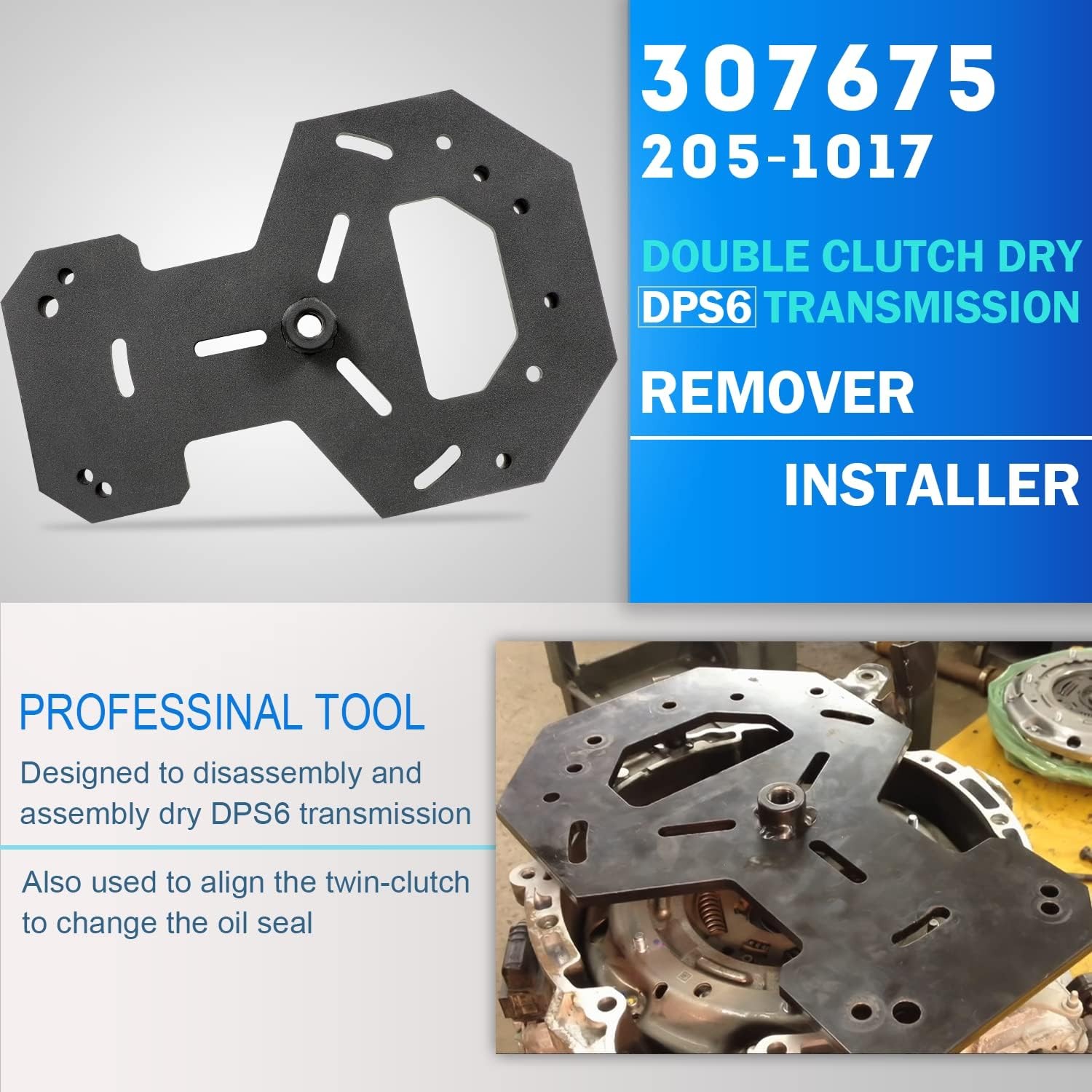 307675 Double Clutch Dry DPS6 Transmission Tools Kit For Ford Fiesta Focus Volvo