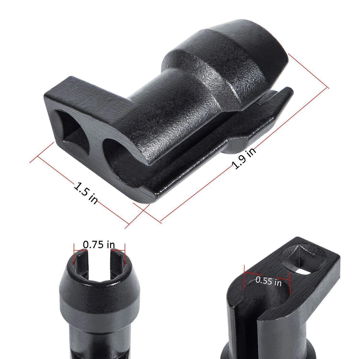 Fuel Injector Line Socket Set 12 Point Flare Nut For Ford Powerstroke 6.7 Diesel