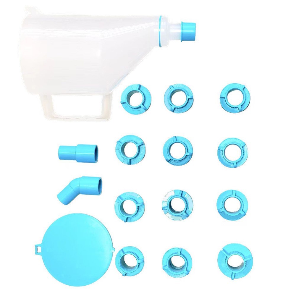 15PCS Oil Funnel Set with 14 Sizes Adapters for Engine Oil Filling and Draining