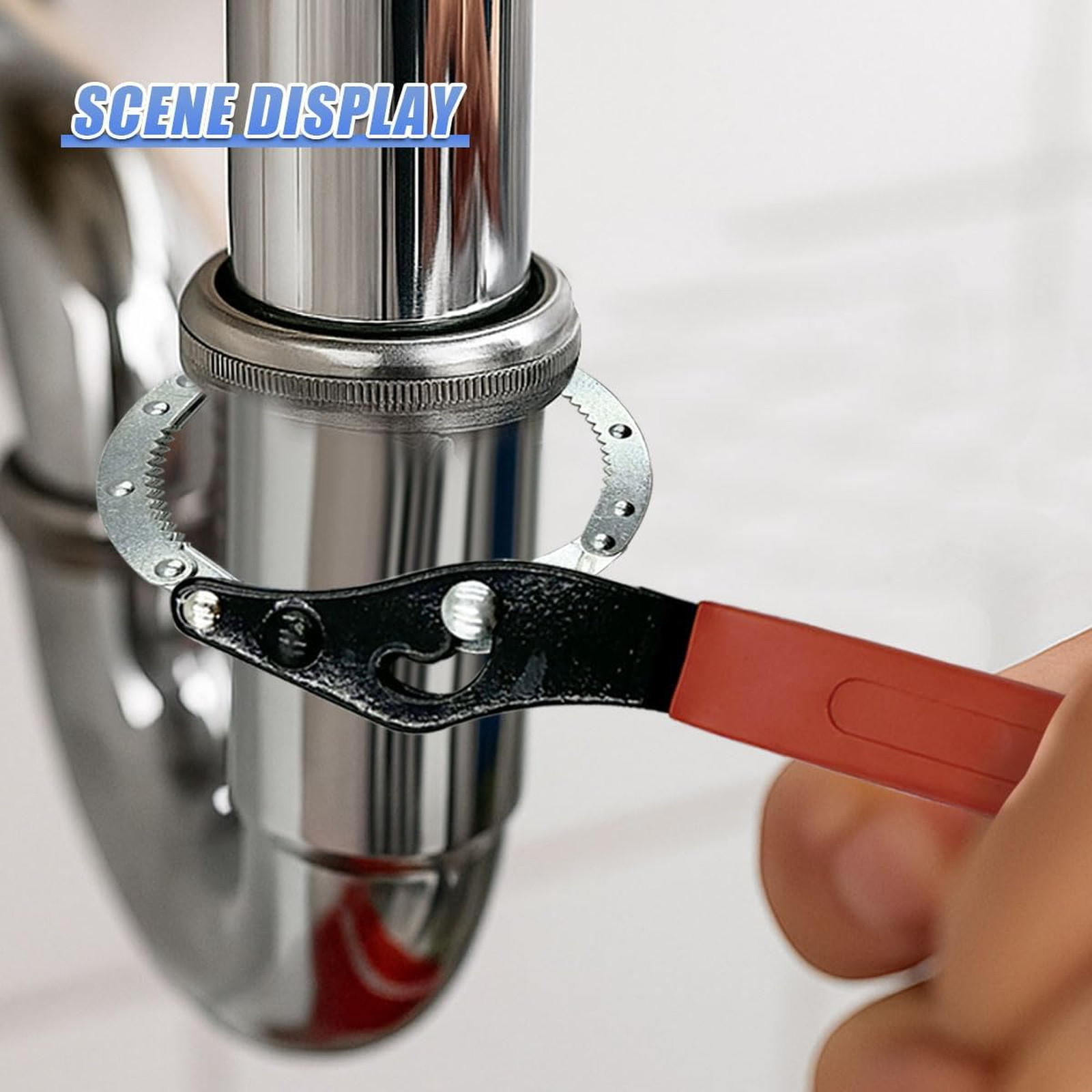 Adjustable Car Oil Filter Wrench, Heavy-Duty Metal Removal Tool for 70-90mm