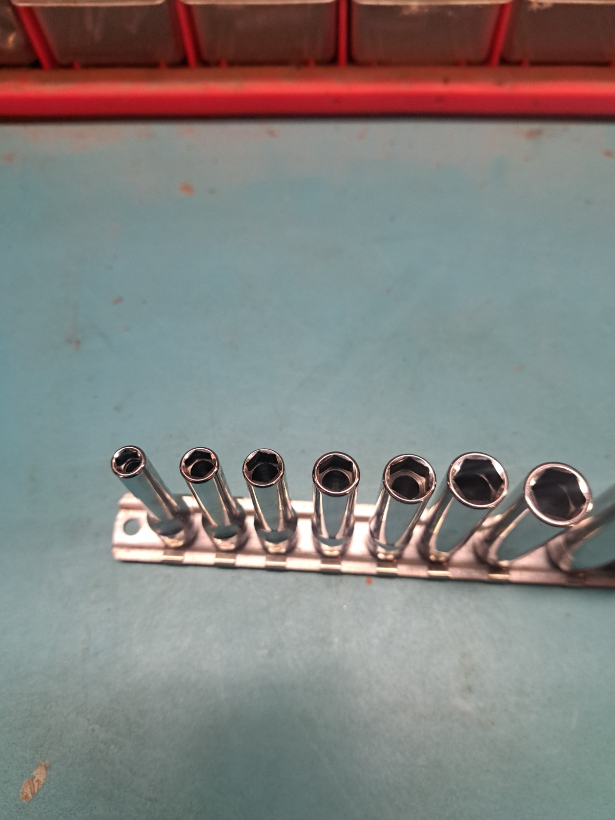 Snap On 110stmy 1/4 drive 10 Pc sae deep 6 point socket set like new