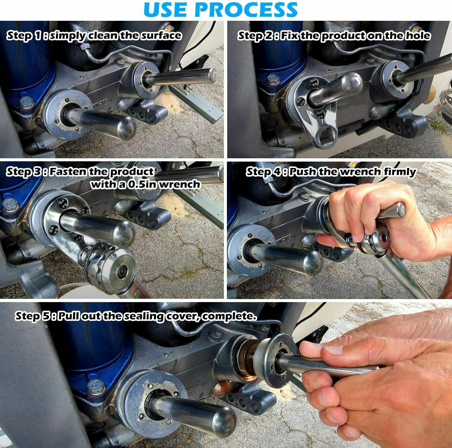 Outboard Trim/Tilt Pin Wrench Cap Removal Tool MT0006 for Yamaha Johnson Suzuki