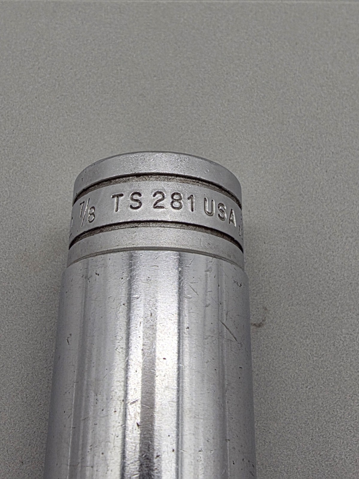 Snap-On Tools 1/2″ Drive 7/8″ 6 Point Deep Socket SAE TS281 USA