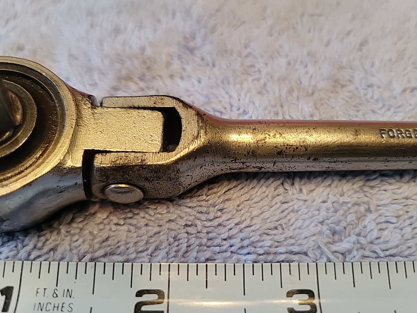 CHAMPION PLUG-MASTER CT-405 3/8″ DRIVE FLEX HEAD FINE TOOTH RATCHET VTG USA 🇺🇸