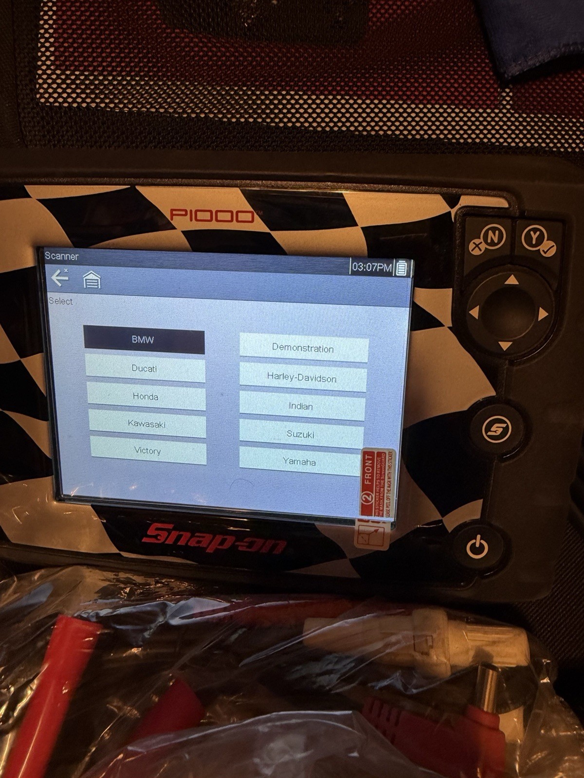 2026 SnapOn P1000 26.2 Motorcycle & Car Scanner Kit W/ Adapters EESC334 Snap On