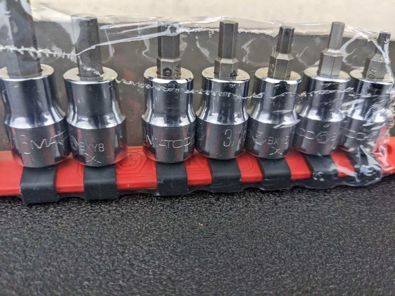 #bp127 Matco Tools NEW SBXY8R 3/8″ Dr Hex Socket Driver Set 1/8″-3/8″ USA