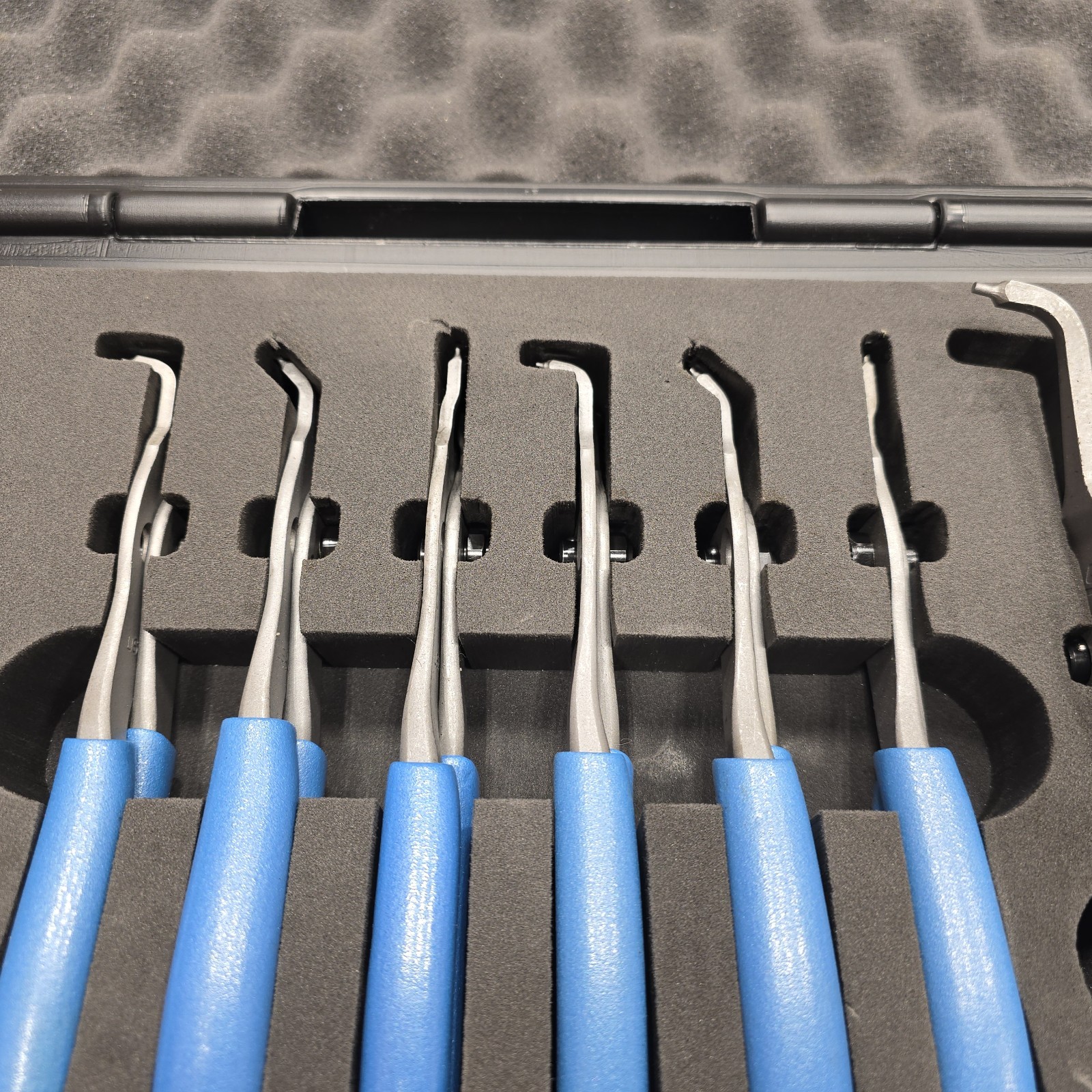 Snap-on Tools USA RARE NEW 12pc PEARL BLUE Snap Ring Plier Set SRPCR112PB
