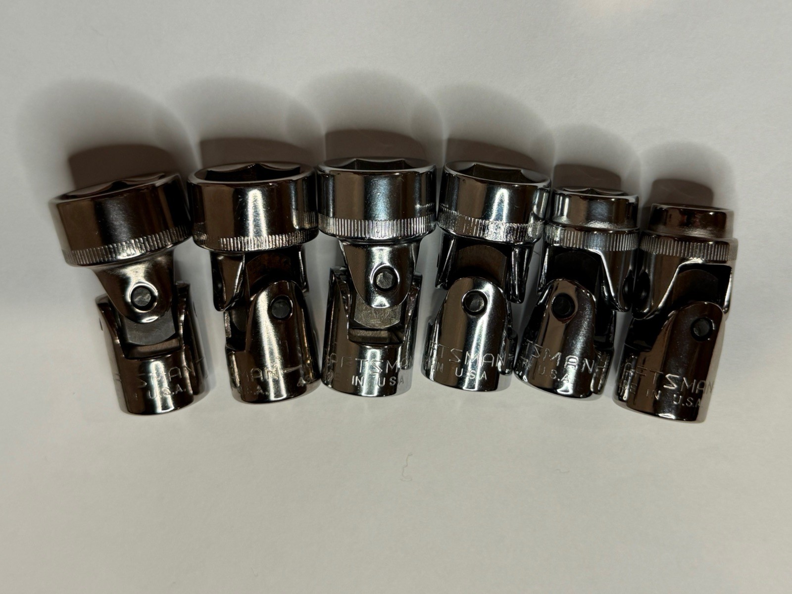 Craftsman 3/8” dr. 13 pc. Universal Swivel Sockets with Rail. Part#s in Desc.