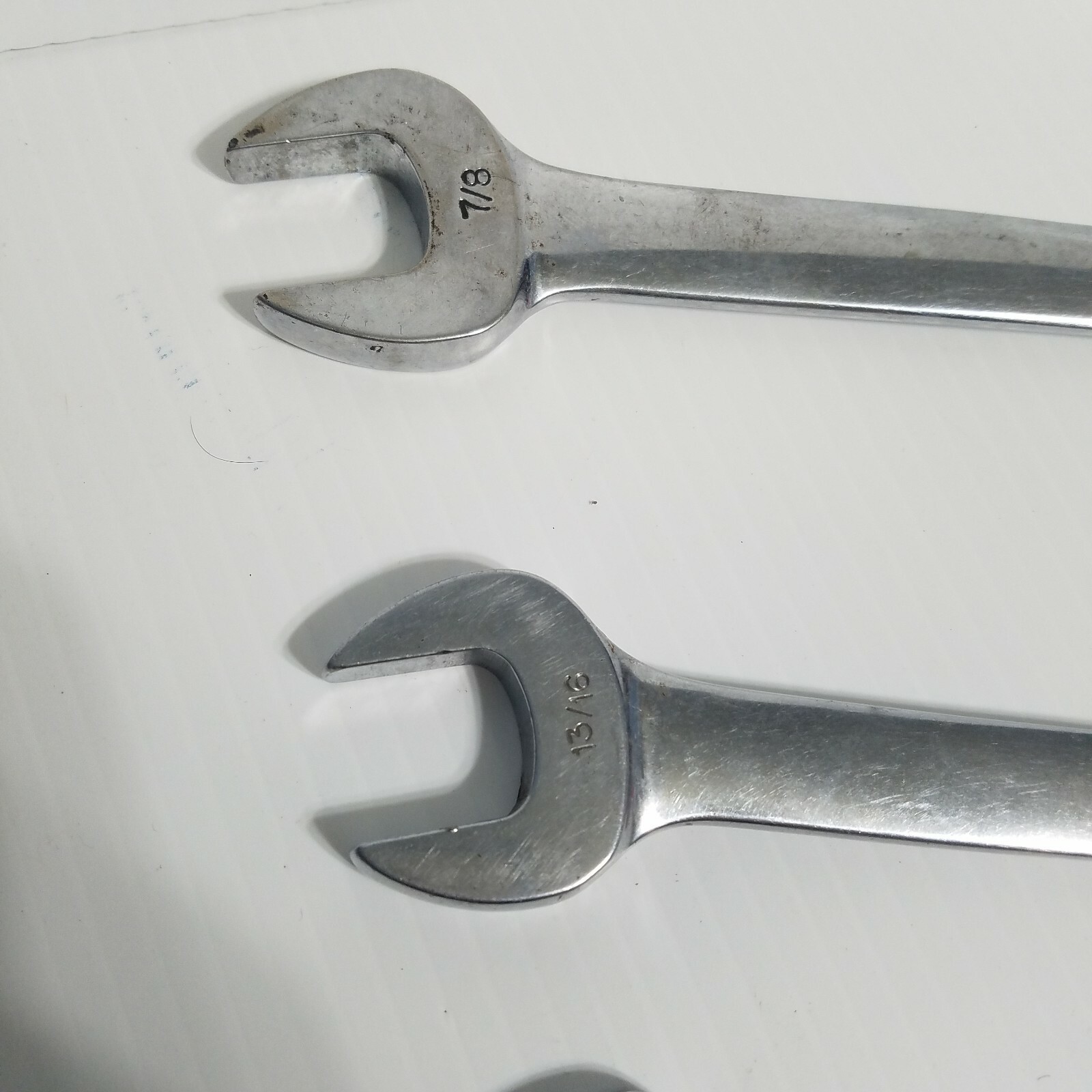Lot of 5 Snap-on Combination Wrenches 7/16 7/8 5/8 11/16 13/16 12 point OEX USA