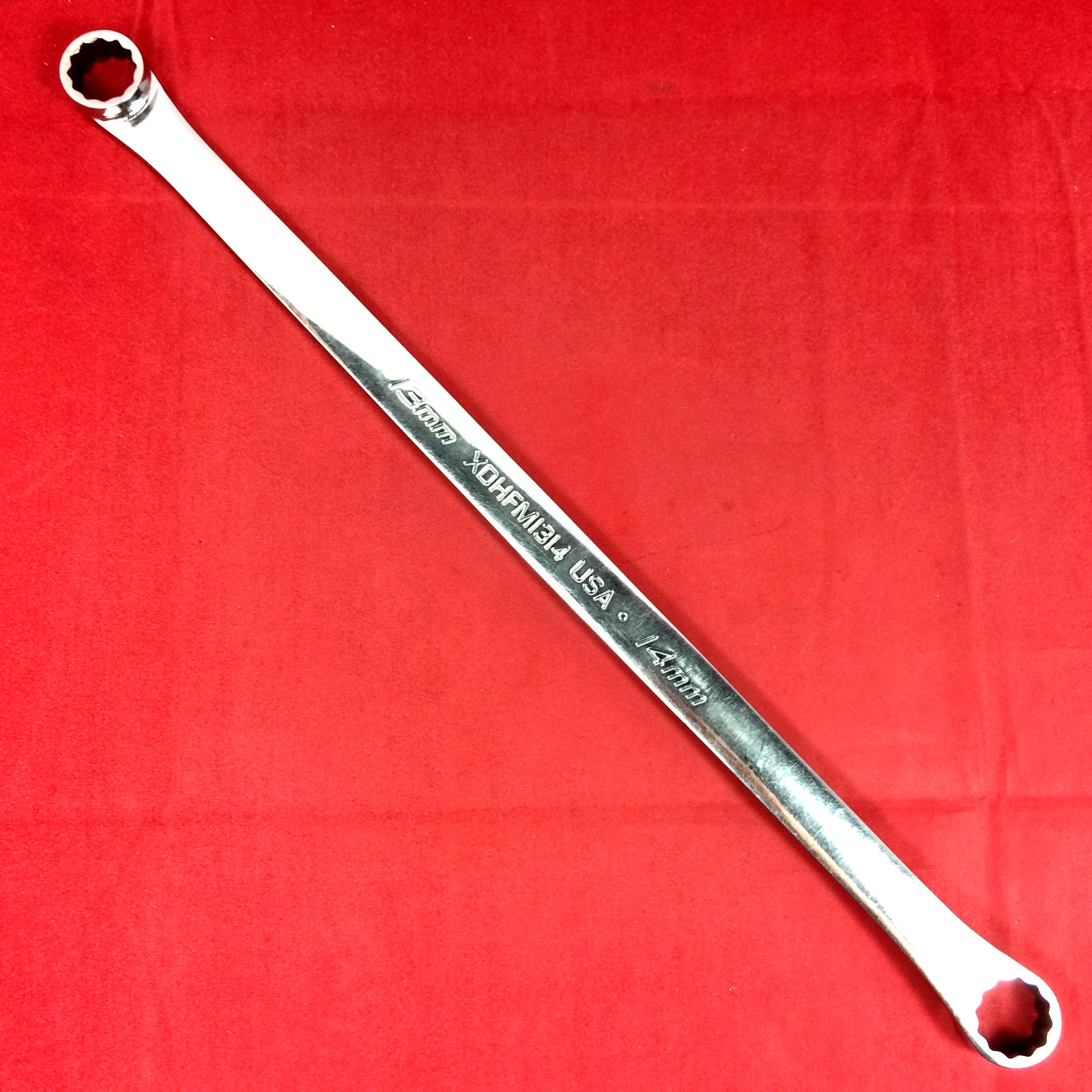 Snap-on 13mm x 14mm XDHFM1314 High Performance 0° Offset Box Wrench Marked