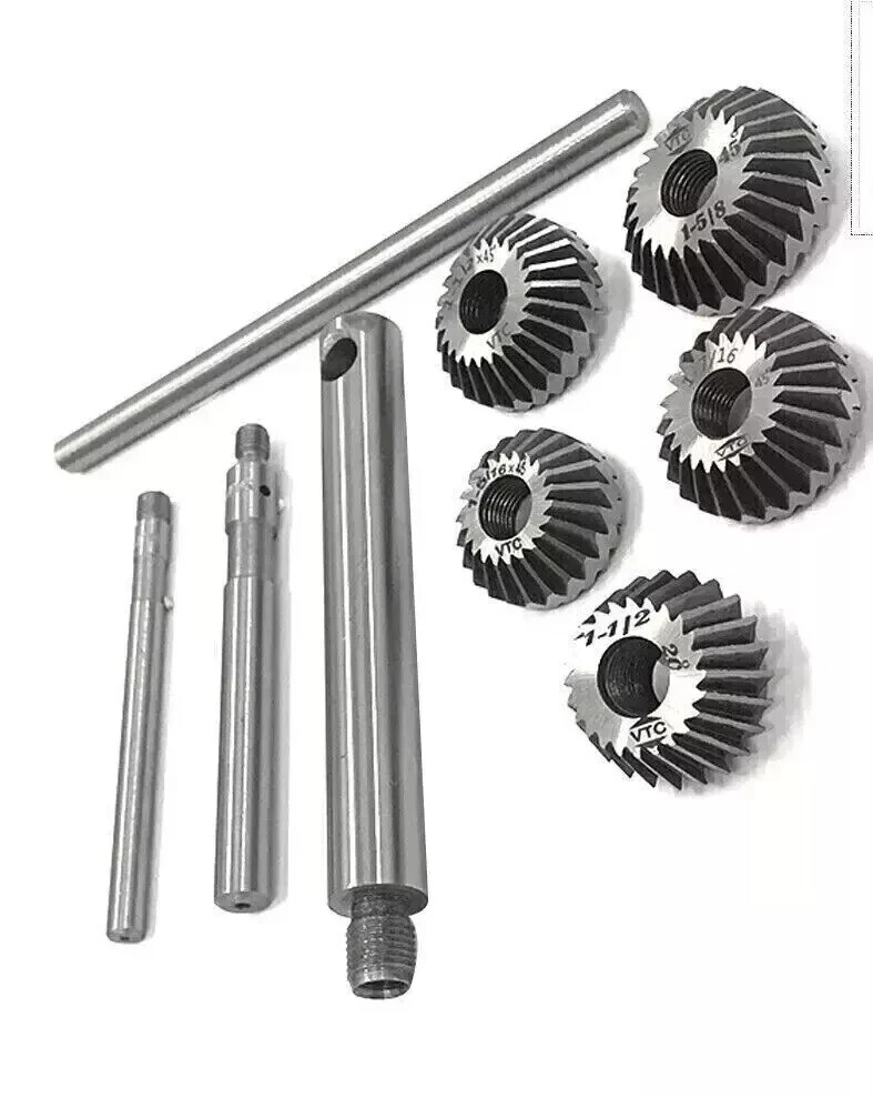 5 Piece Valve Seat Face Cutter Set Of 5 Pcs Carbon Steel Kit Vintage Car Bike