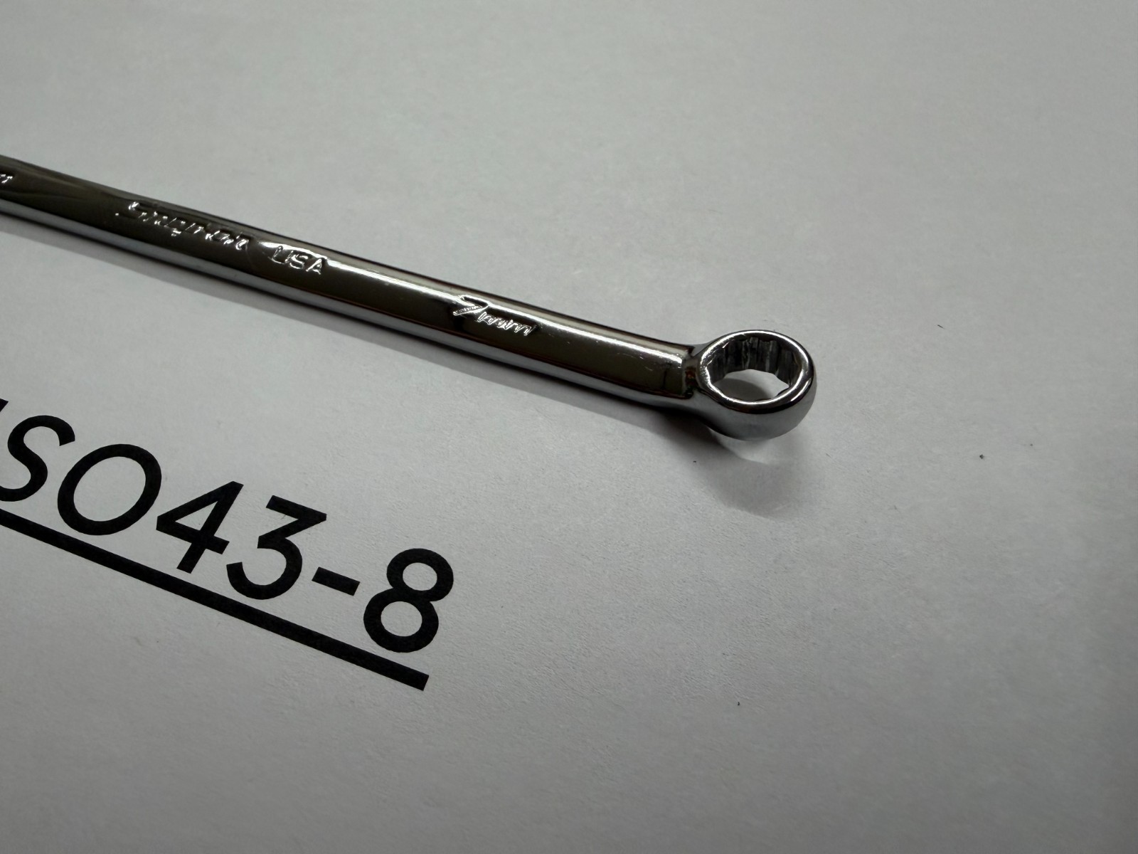 Snap-on Tools USA NEW 7mm Metric Chrome Flank Drive Plus Combo Wrench SOEXM7