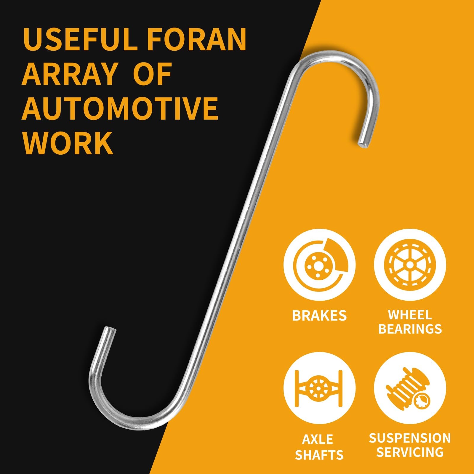HeavyDuty Brake Caliper Hanger Hooks Set of 4 Automotive Repair Tools