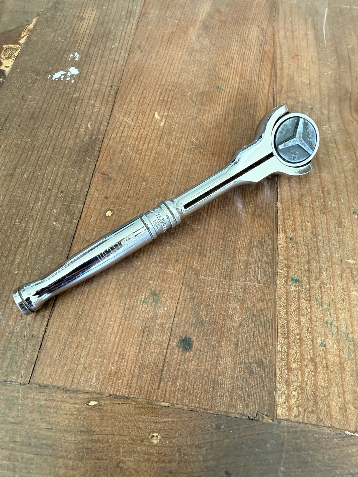 Snap On Tools TM738 1/4″ Drive Swivel Flex Roto Head Ratchet – Made in USA!