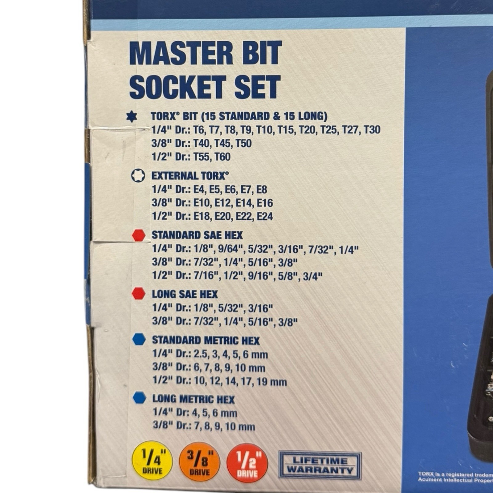 QUINN 87 Pc Master Bit Socket Set Professional Mechanics Tool Kit New Sealed