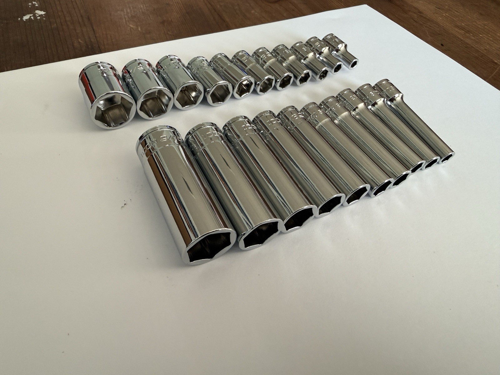 ICON Professional 1/4” Drive 6Pt SAE Shallow/Deep Socket Chrome-Choose Size SAE