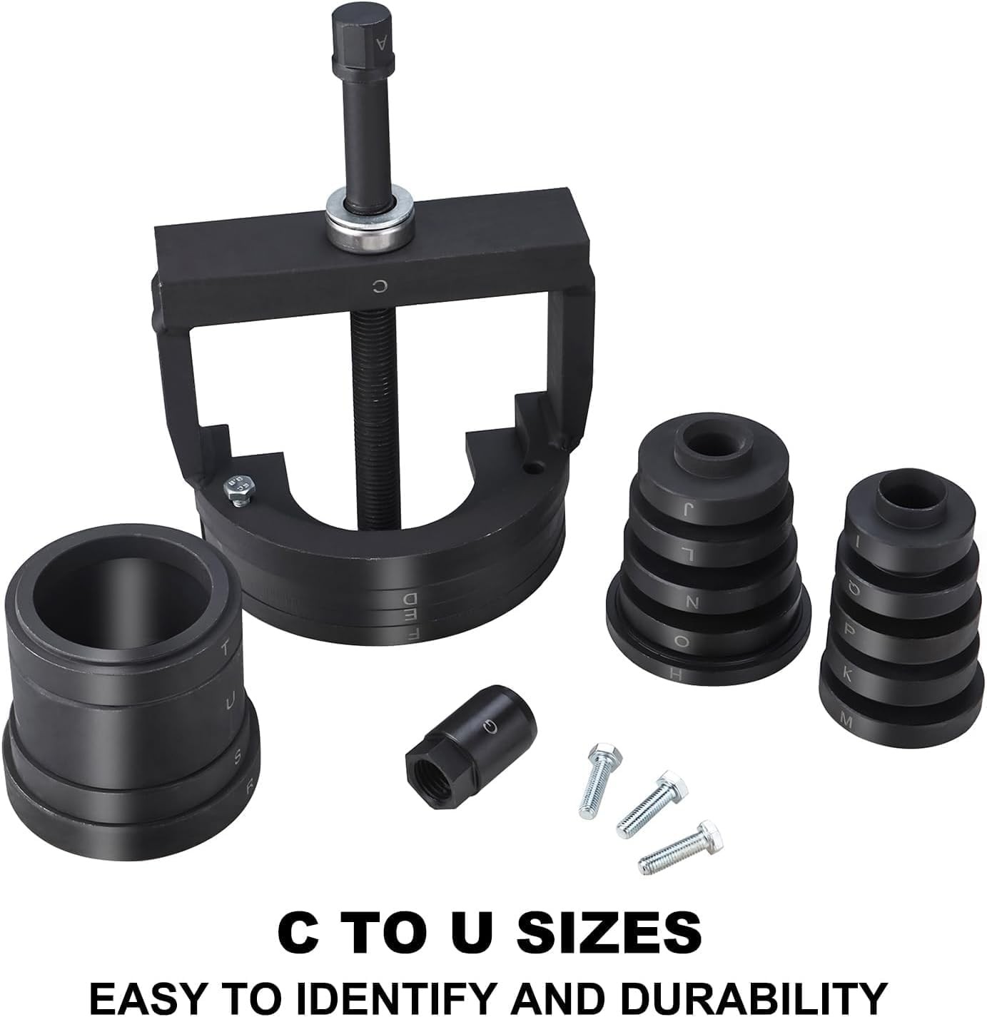 19Pcs Master Wheel Hub & Bearing Removal and Installation Tool Set C to U Sizes