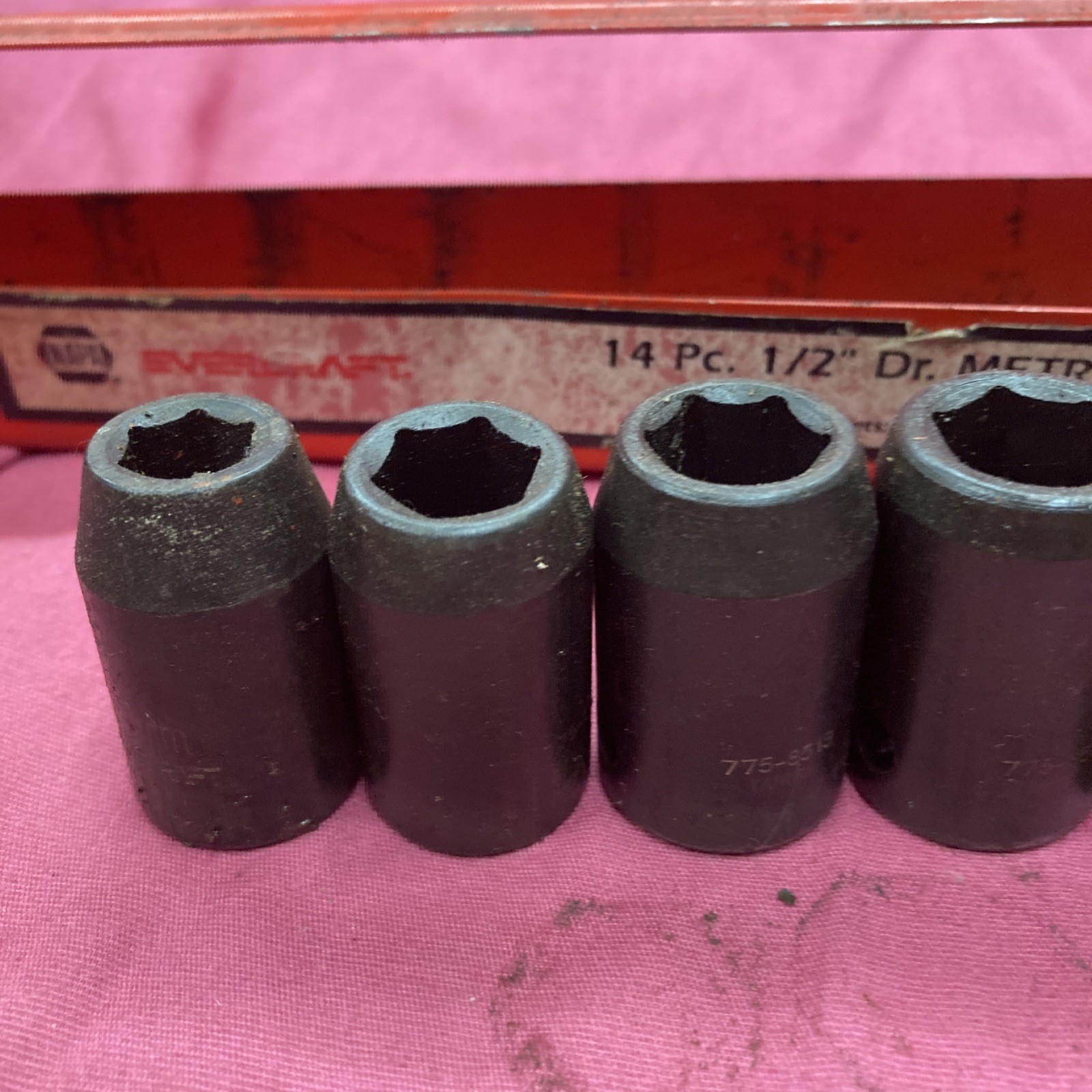 Napa Evercraft 1/2” Drive Metric Impact Socket Set 10,12,13,14,15,17, 21mm