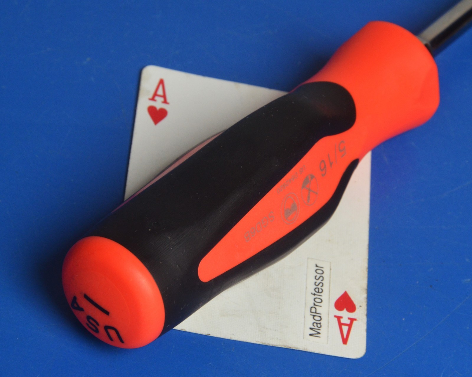Snap-on Flat Tip 5/16″ Blade Instinct Orange Soft Grip 11″ Screwdriver SGD6B NEW