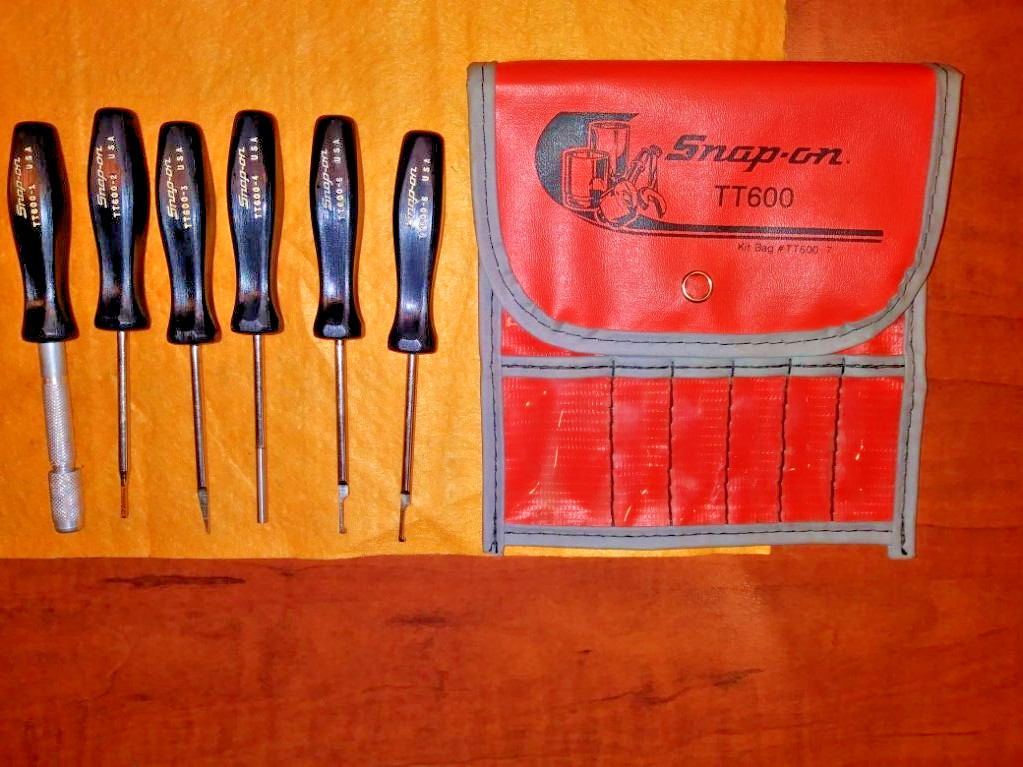 SNAP ON TT600 ELECTRIC WIRE 6 PC. DISCONNECT TOOL KIT WITH POUCH NEW