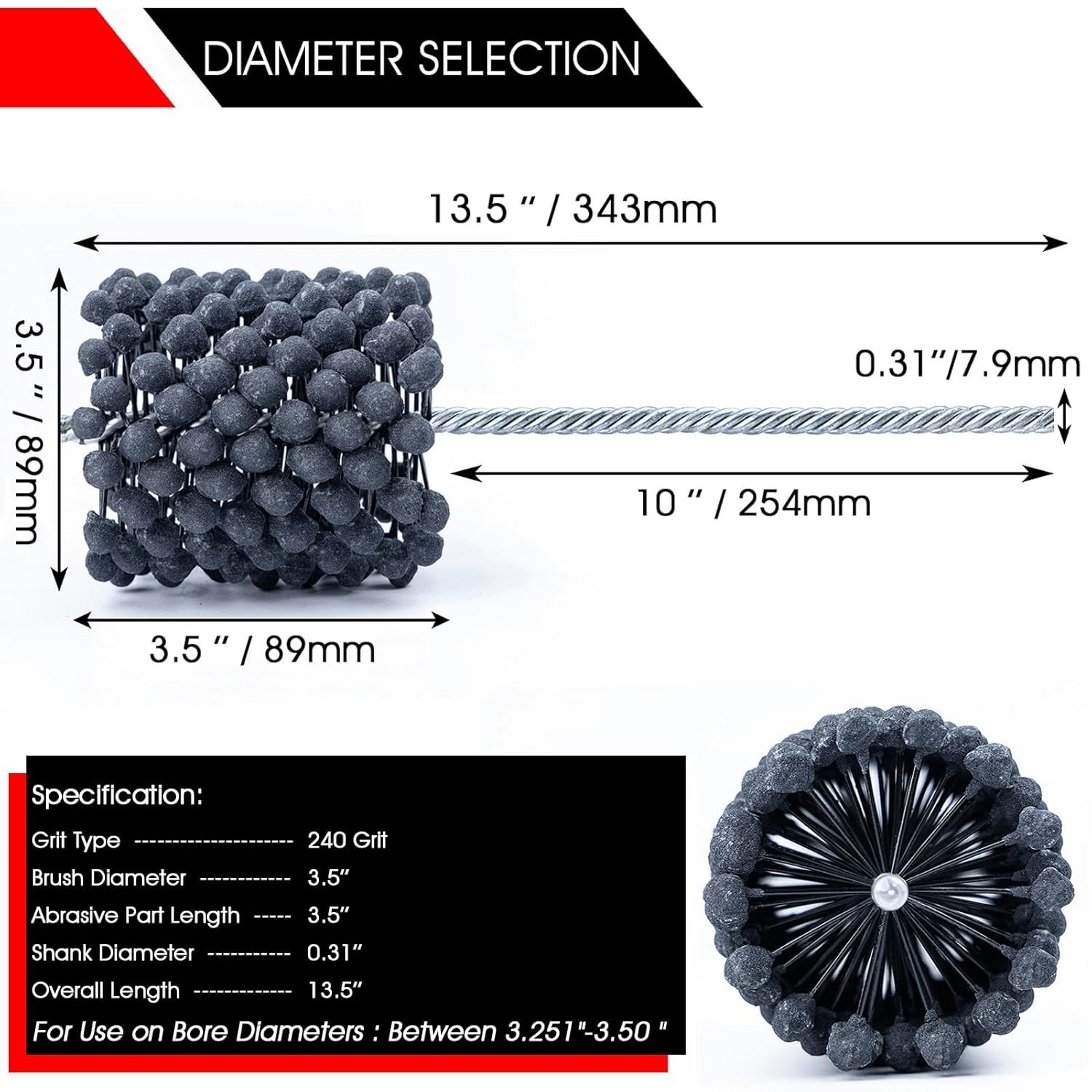 Cylinder Ball Hone Tool for Cast Iron and Steel, Ideal for Engine Rebuilding