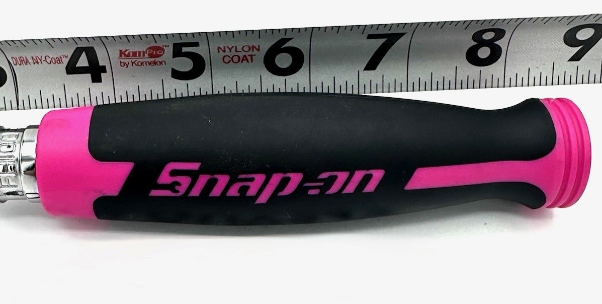 SNAP ON TOOLS USA 3/8″ Dr 100 T ELEC PINK Soft Grip Fixed Head Ratchet FH100 EP