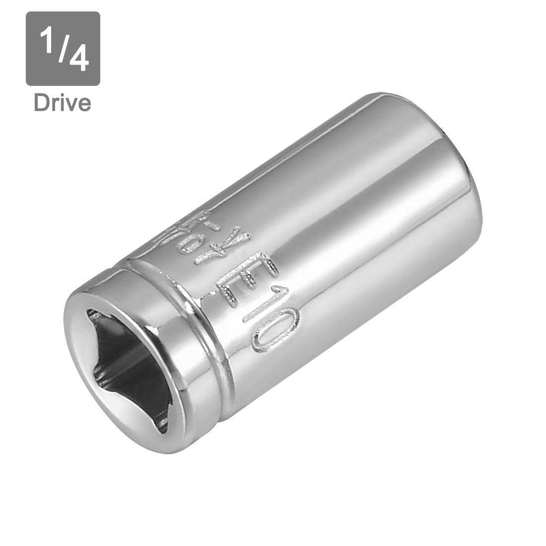 uxcell 2Pcs 1/4-inch Drive E10 External Torx Shallow Socket, Cr-V Steel