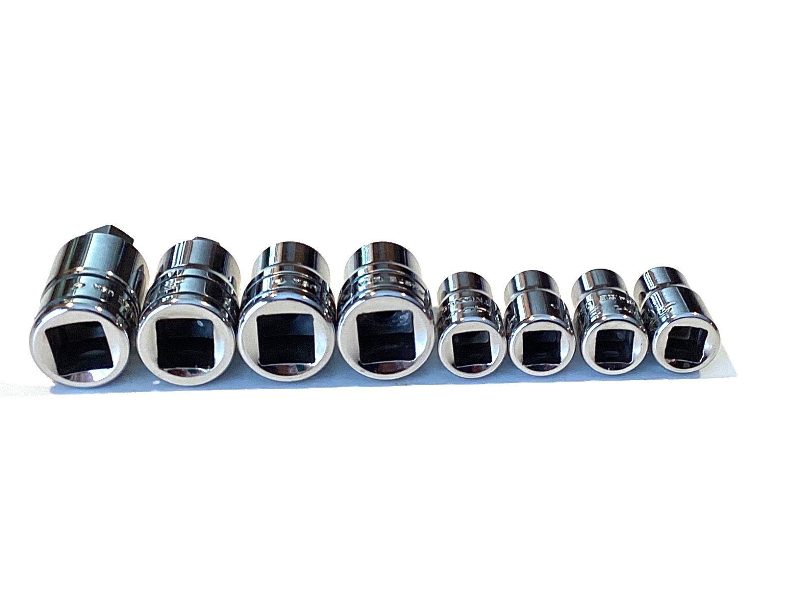 Snap On 8 Piece Combo Drive SAE Stubby Hex Driver Bit Socket Set 208EFTAXSY MINT