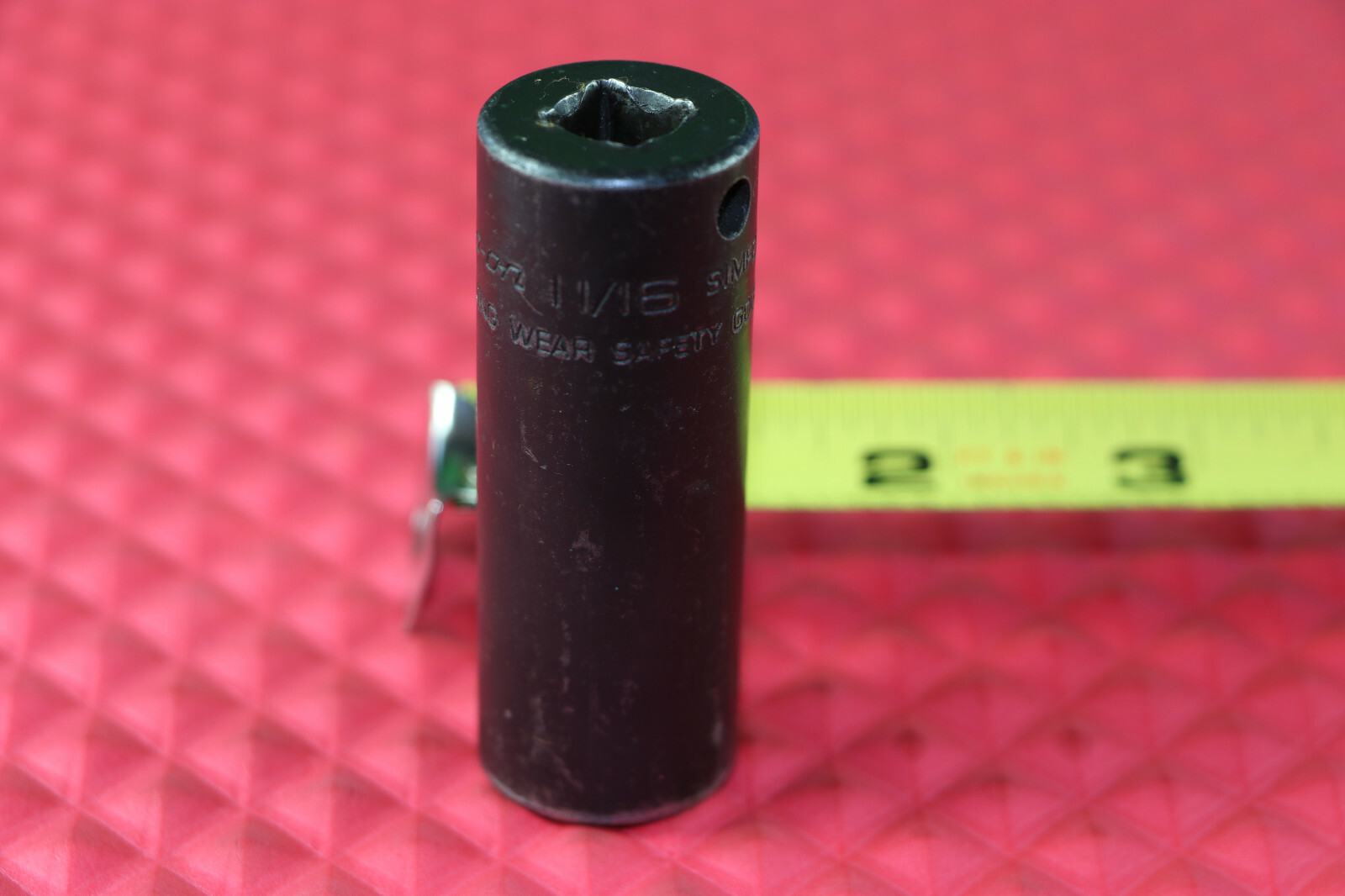 Snap-On Tools 11/16» SAE 3/8» Drive 6 Point Impact Deep Socket SIMF220 USA