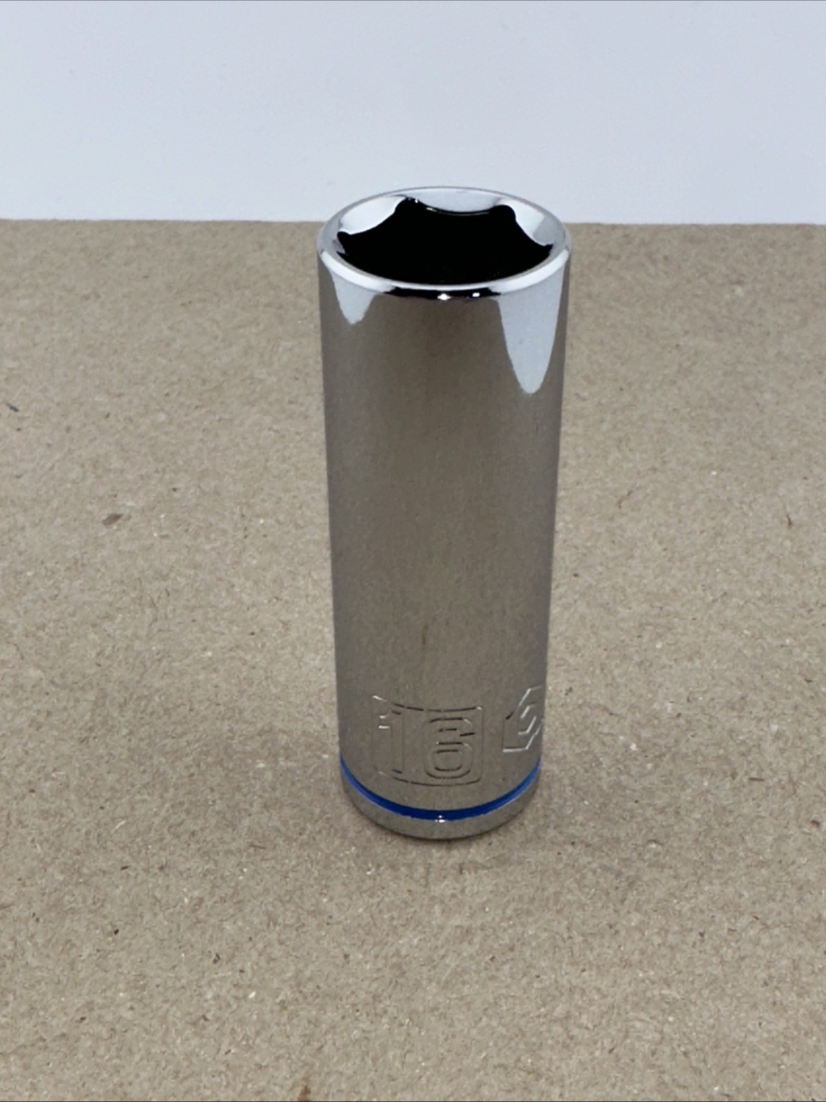 Quinn 16mm Socket. 3/8” Drive. Deep Well. 6 Point. New. 0629