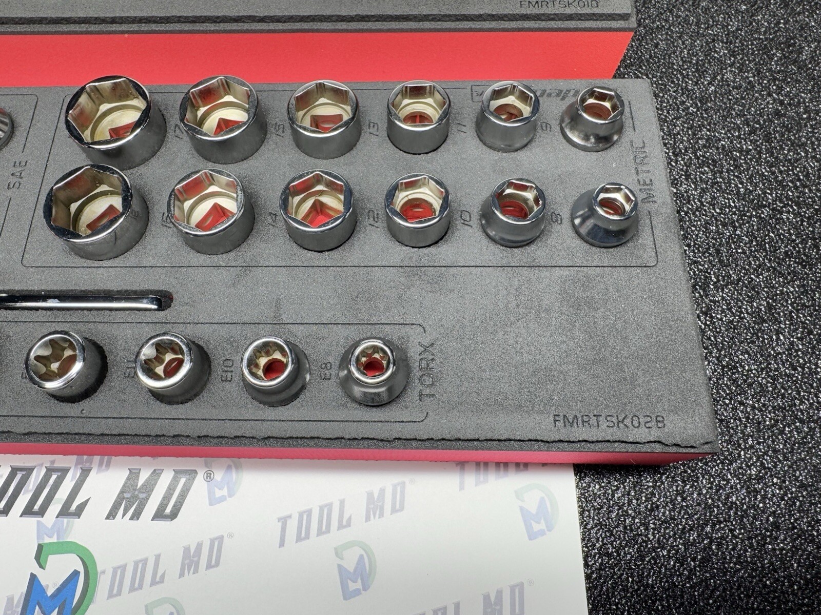 Snap-on Tools NEW 75pc LOW PROFILE Mixed Master RED Foam Sets 145RTMLE 230RFSMLE