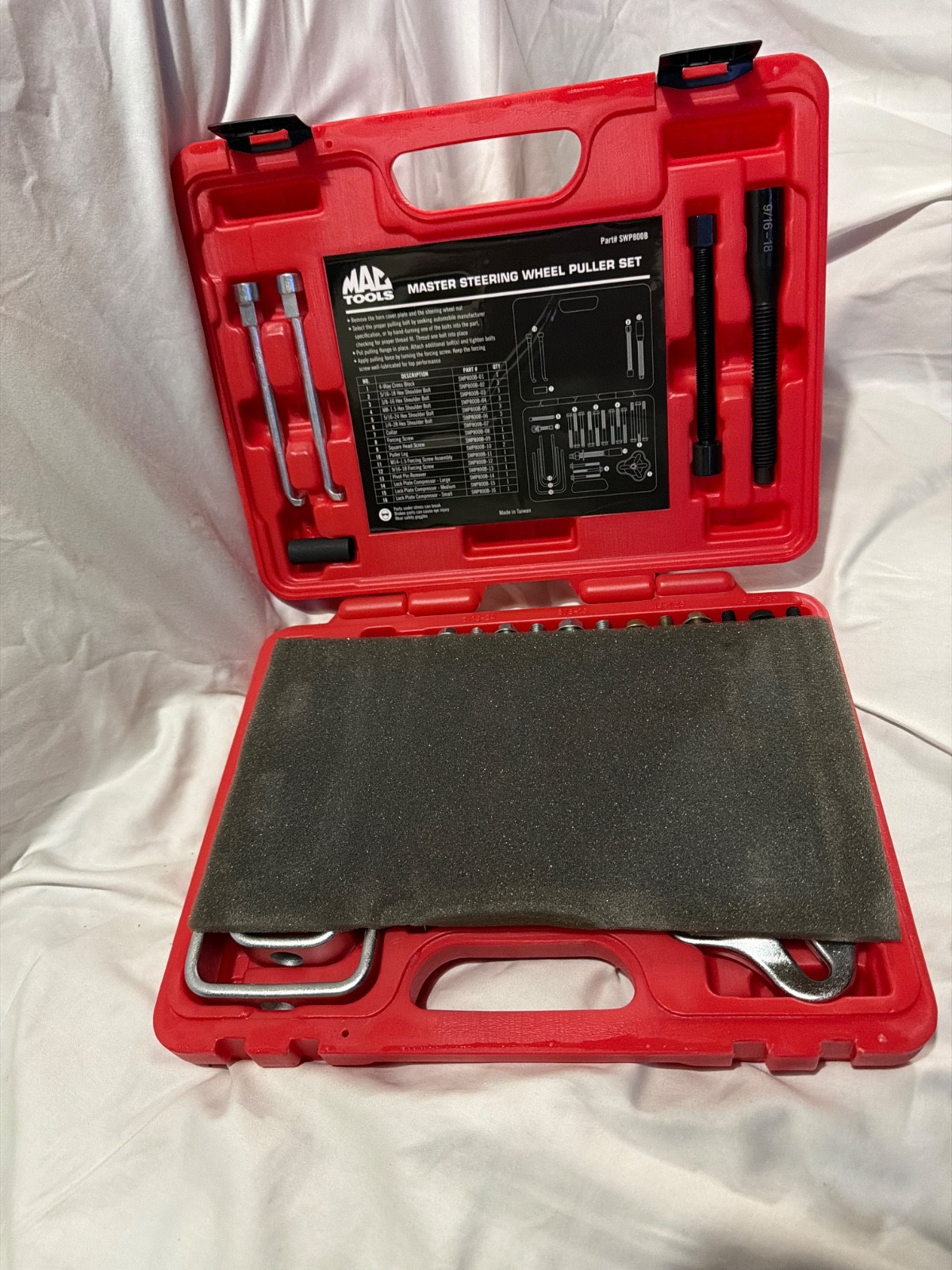 mac tools swp800b master steering wheel puller set