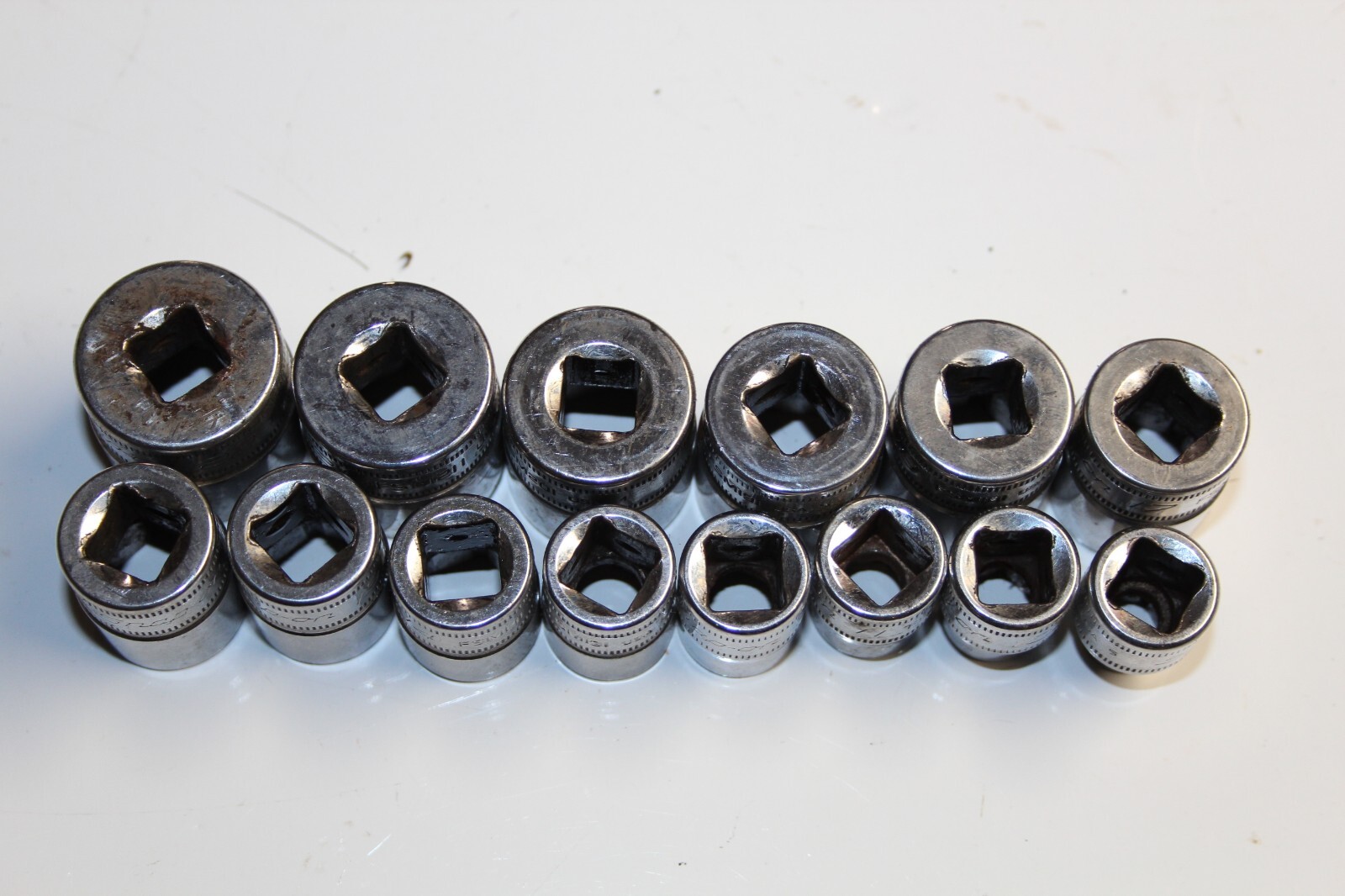 SNAP-ON TOOLS 3/8″ DRIVE 6-Point Metric Shallow Socket SET 14pcs USA