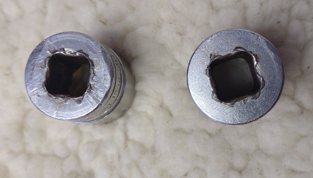 2-Snap On 1/2″ Drive 15/16″ Shallow 6pt +12pt Sockets TW301 and sw301