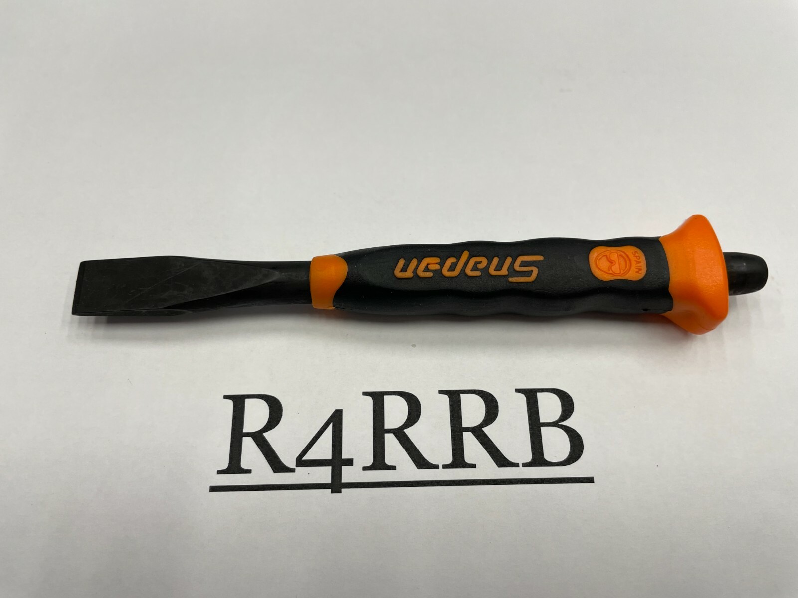 Snap-on Tools SPAIN NEW ORANGE Soft Grip 1/2″ Flat Edge Chisel PCSG816O