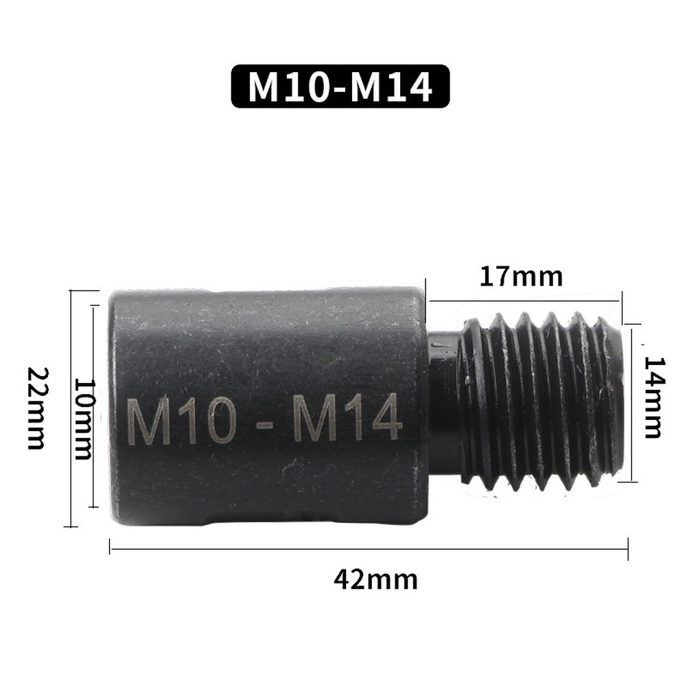 4pcs Thread Adapter Rod M10 to For M14 for Angle Grinder Drill Bit Shank Use