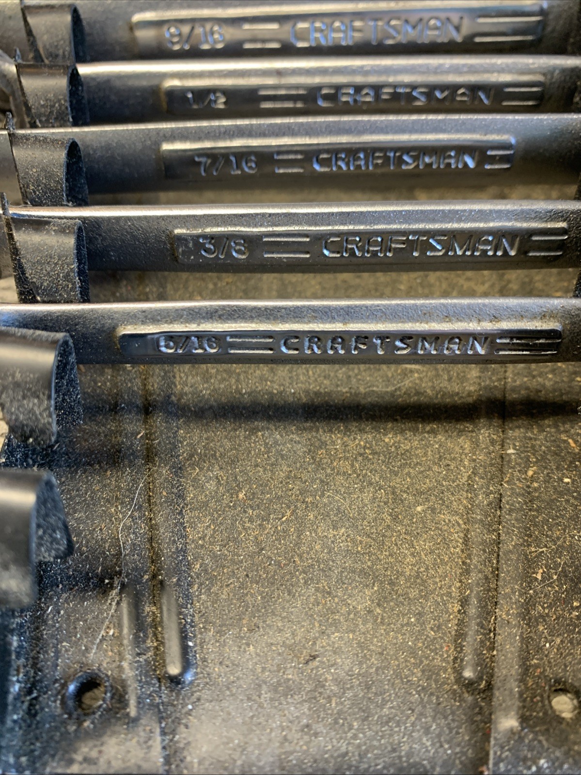 RARE NOS Vintage Craftsman 12 Pc 12 PointSAE Combination Wrench Set 5/16 To1 “