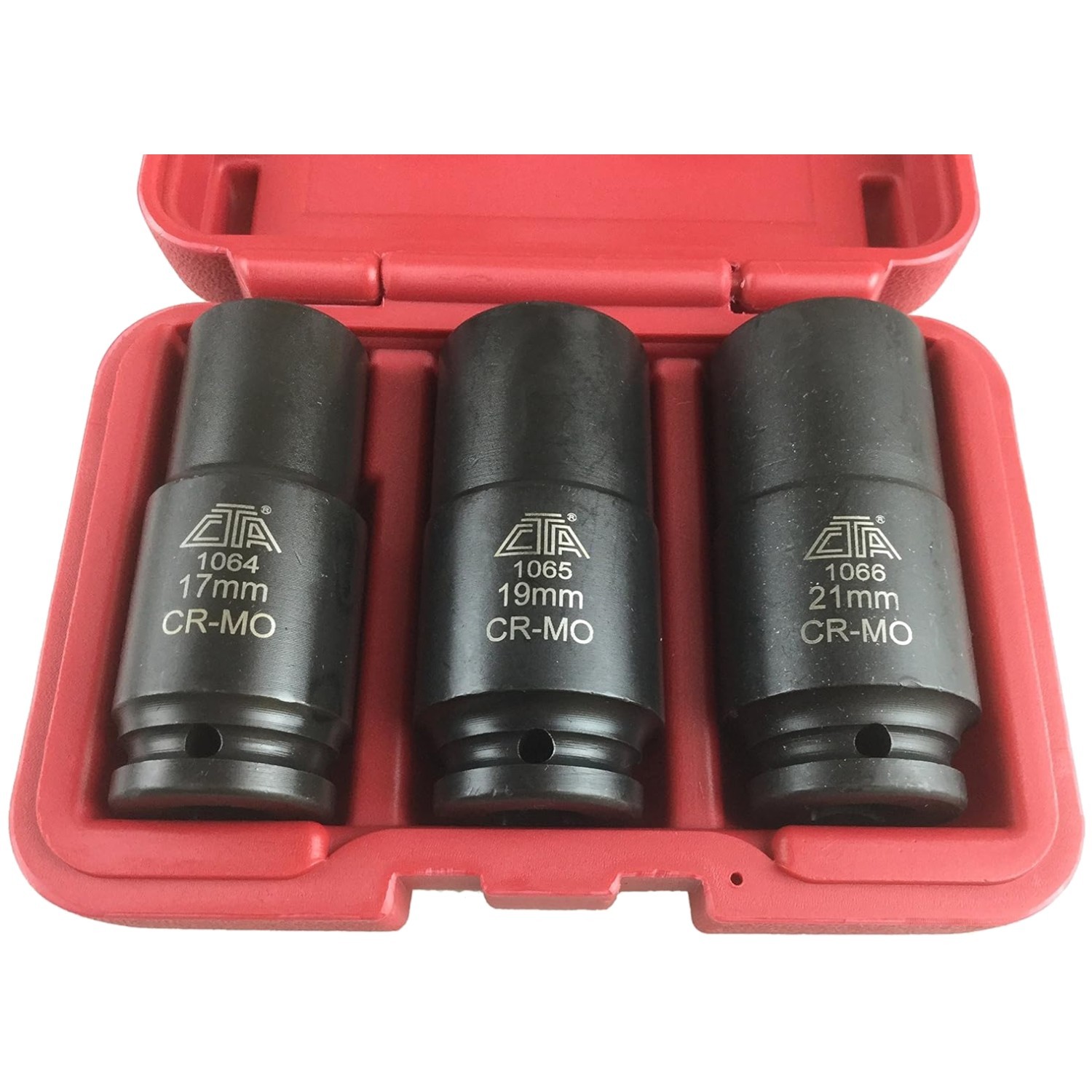 3 Pc. Crank Bolt Socket Set – 17mm, 19mm, 21mm